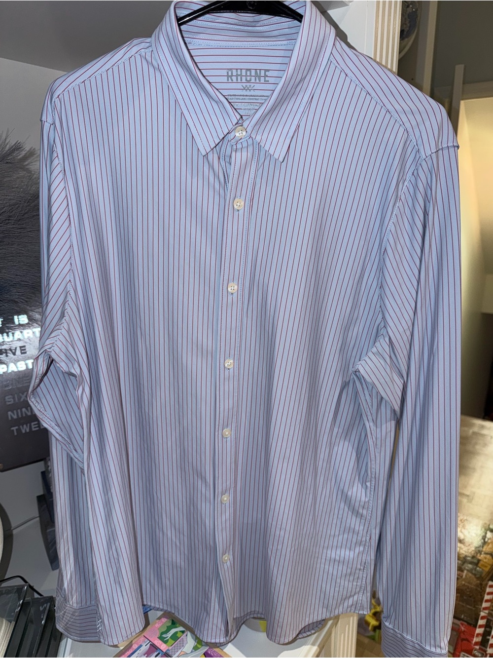 Used - Set of 5 - Rhone Men's State of Mind Button Down Shirts - All Size L - Picture 3 of 11